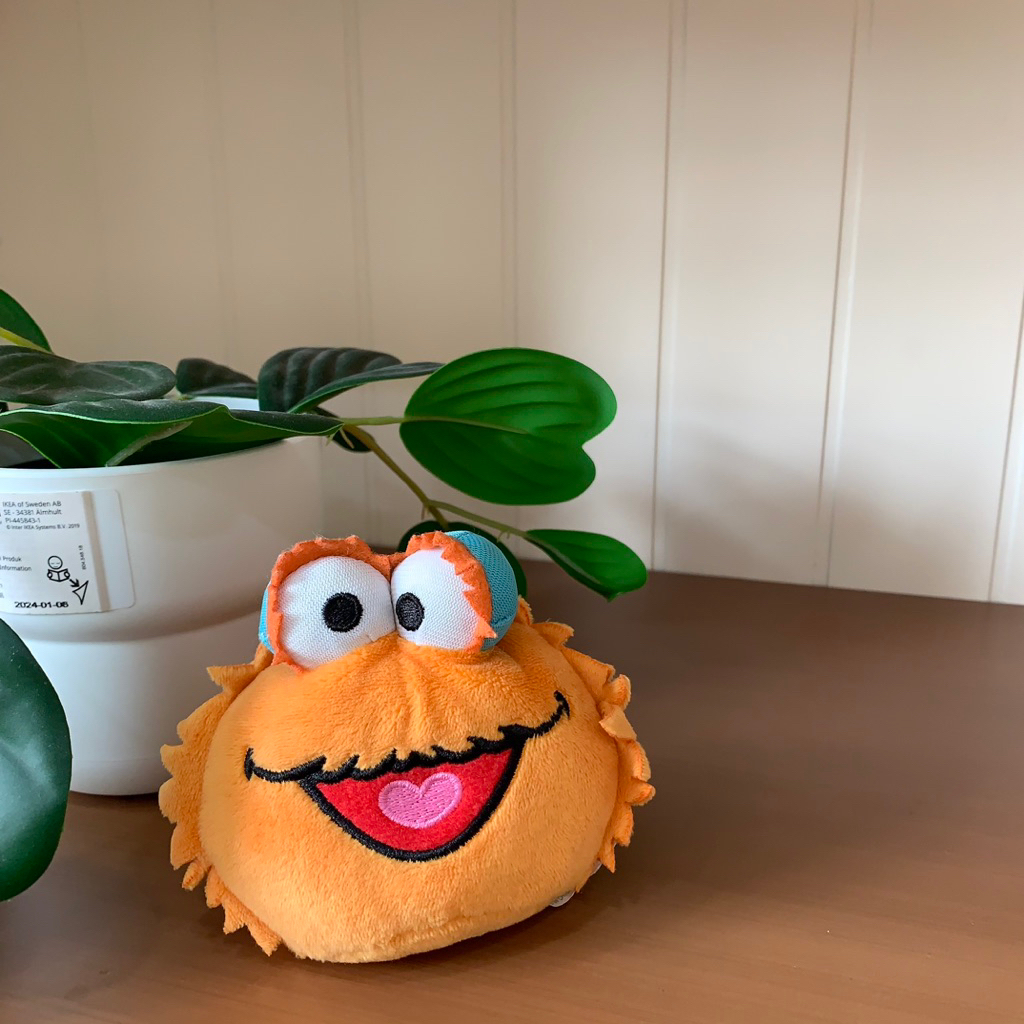 พวงกุญแจ GANTUNGAN 1995 Sesame Street Zoey ต้นฉบับ