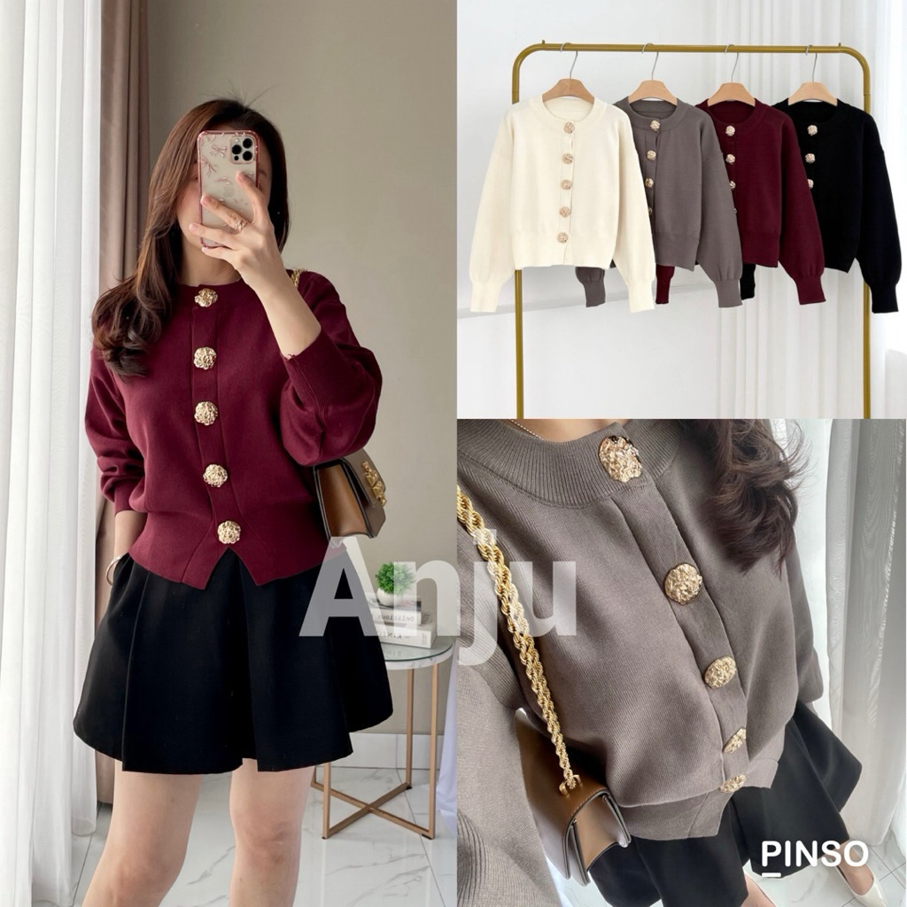 Cardigan ผู้หญิงถัก Cardigan | เสื้อคาร์ดิแกนผู้หญิงสีดํา