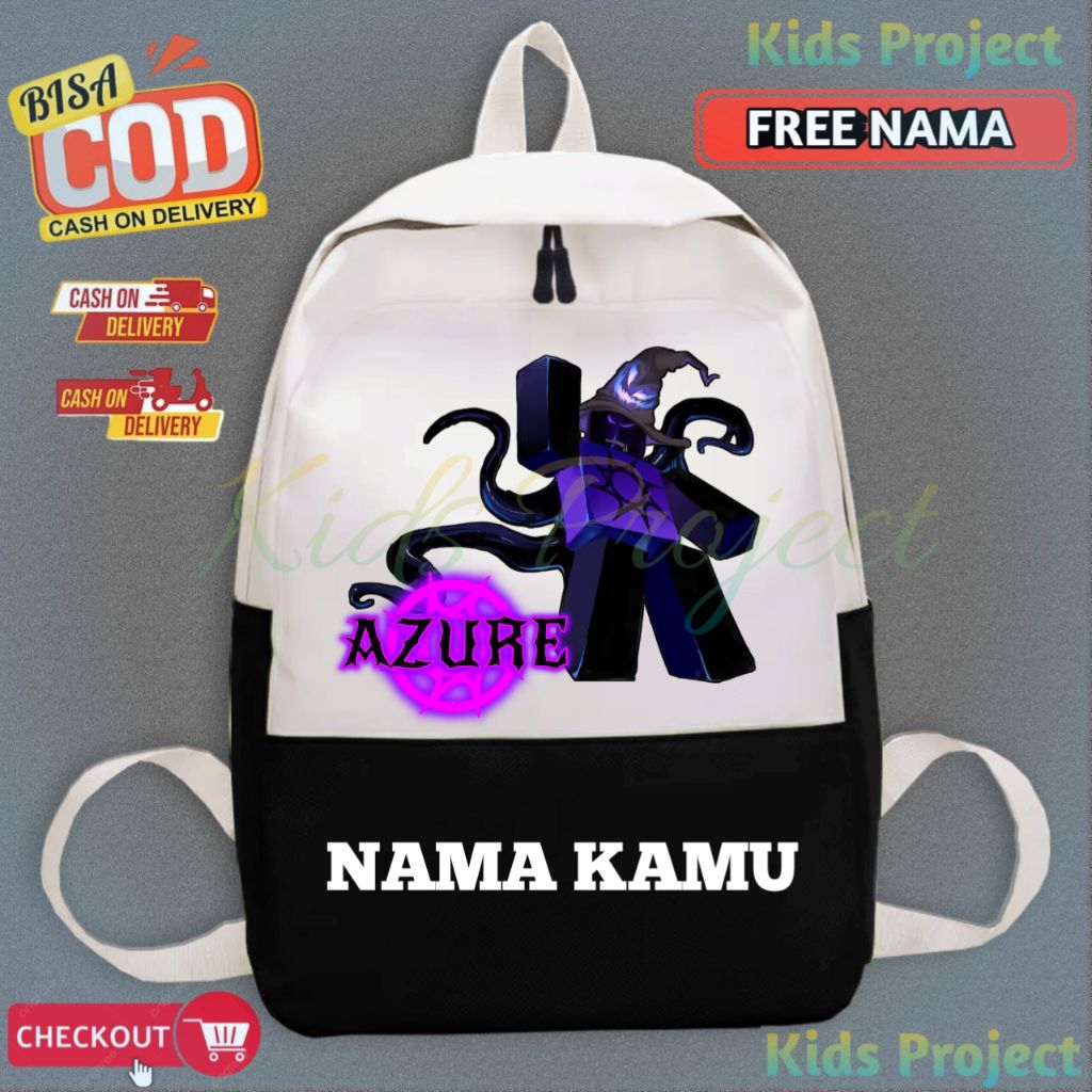 กระเป๋านักเรียนเด็ก Azure Killers FORSAKEN ROBLOX กระเป๋าเป้เด็กใหม่ - กระเป๋าเด็กโรงเรียนอนุบาลและป