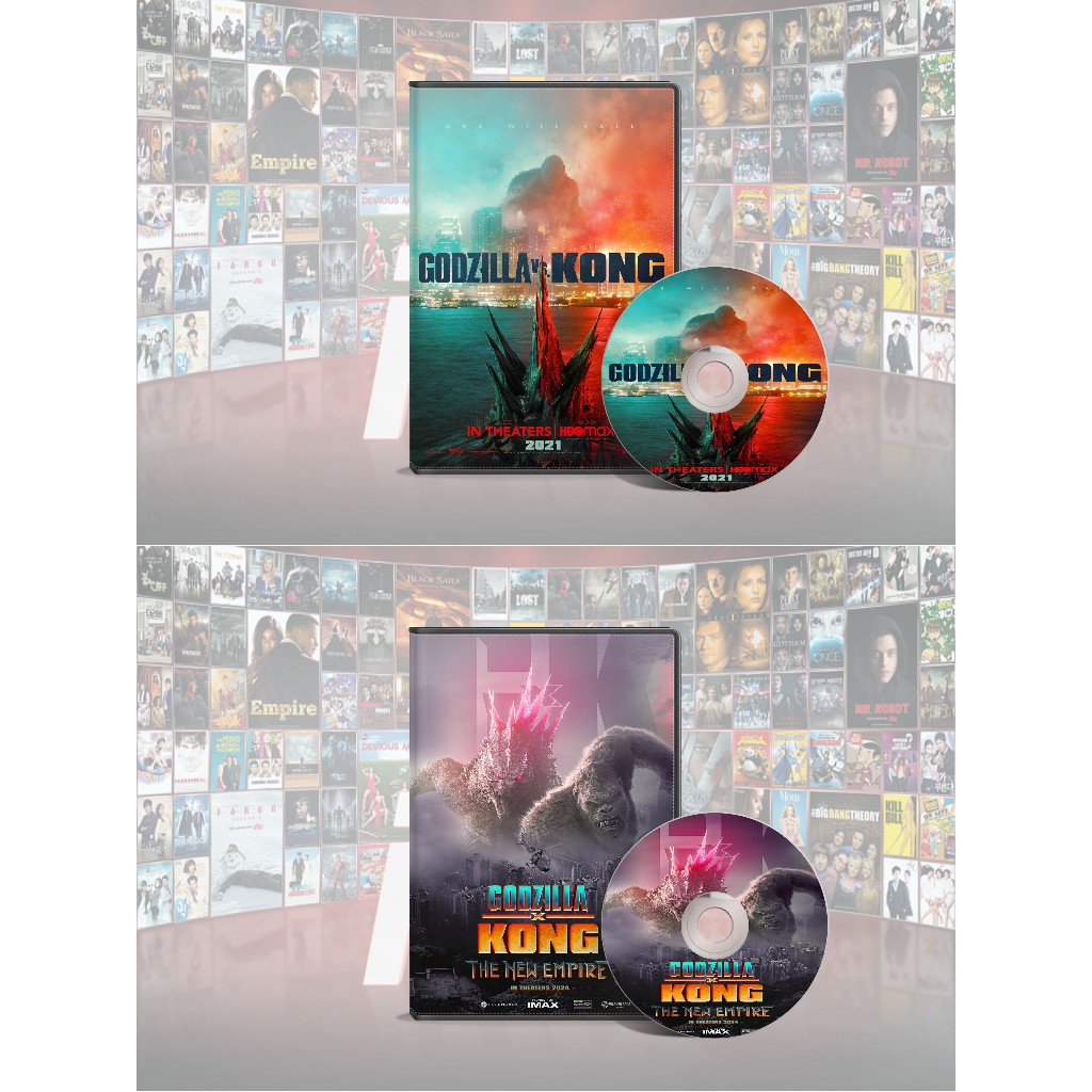 ดีวีดี Godzilla Vs Kong (2021) + Godzilla X Kong The New Empire DVD (2024)