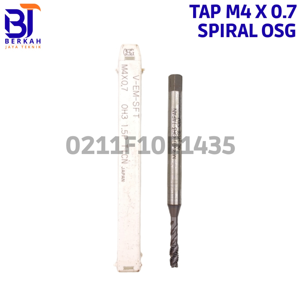 MESIN OSG Tap Manual Tap Machine M4 x 0.7 OH3 Spiral Tap bolt 7 Not Yamawa