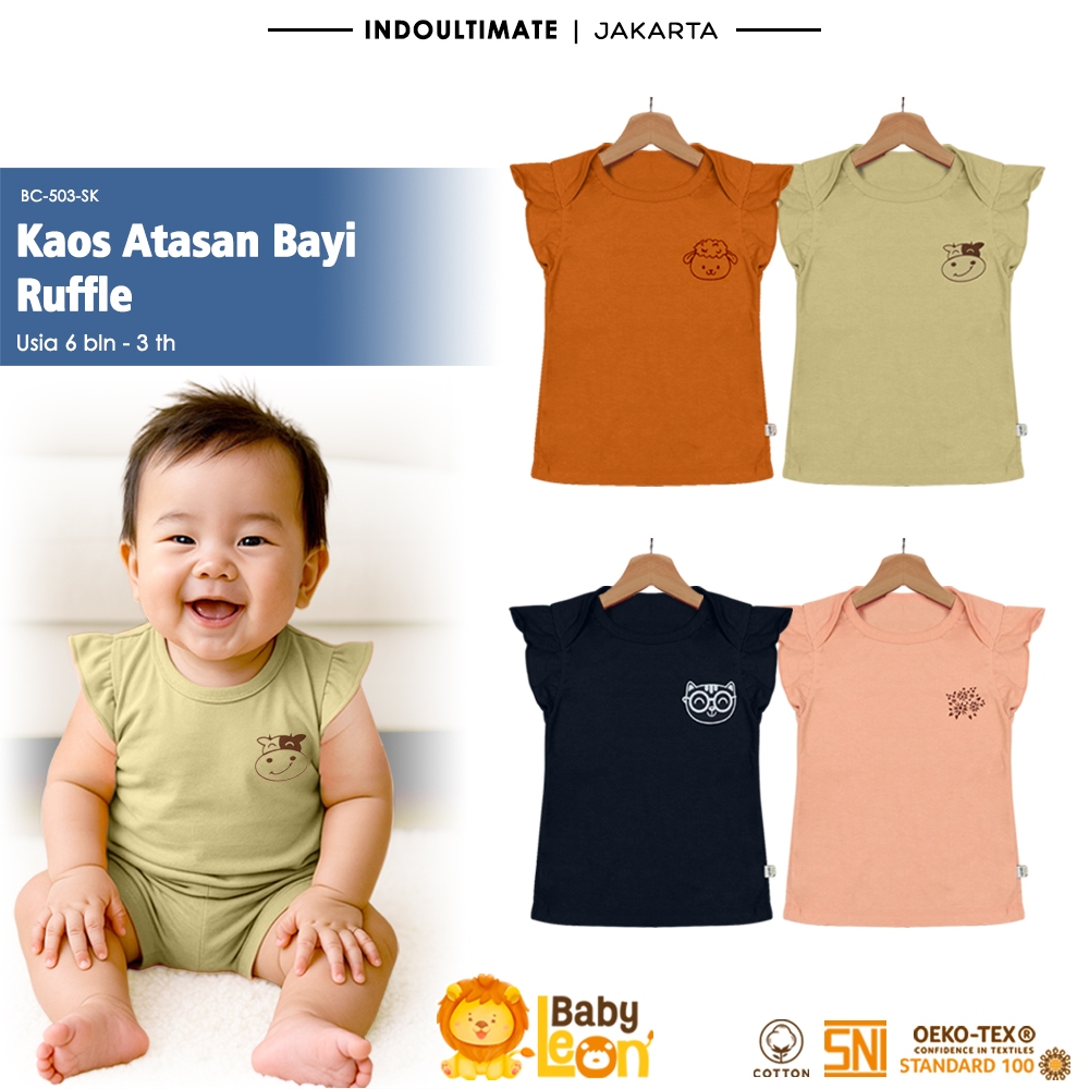 เด็กสาวผ้าฝ้าย Ruffle Top BABY LEON BC-503SK BABY Ruffle เสื้อผ้าเด็กผู้หญิงเสื้อผ้าเด็กผู้หญิงเสื้อ