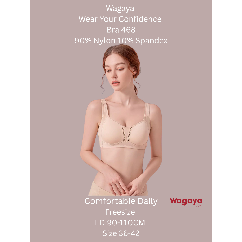 Wagaya 468 Wireless Bra นุ่มสุดๆ Cup C UK 36-42
