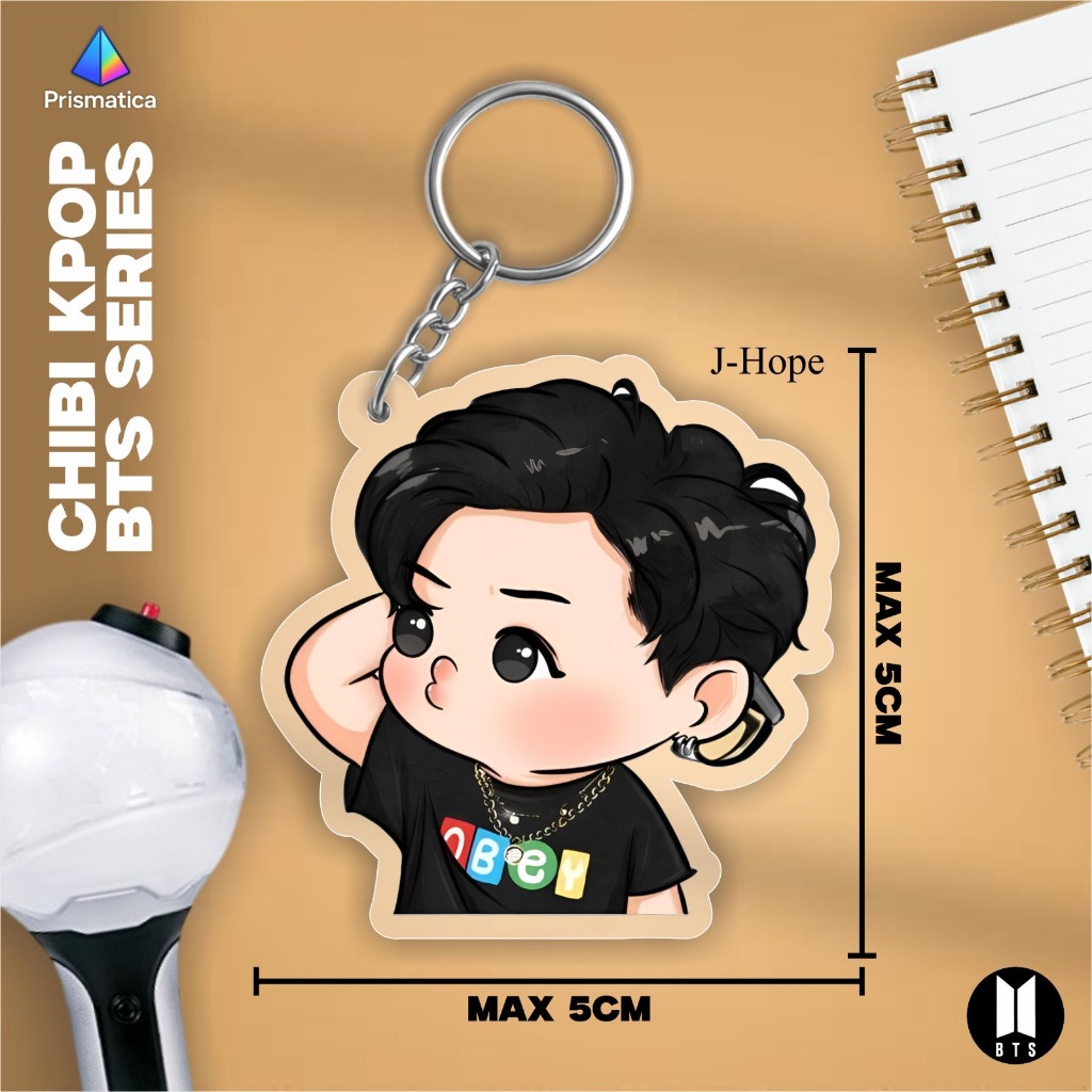 พวงกุญแจ Kpop อะคริลิค [J-Hope] การออกแบบน่ารัก UV พิมพ์คมชัด ผลการพิมพ์