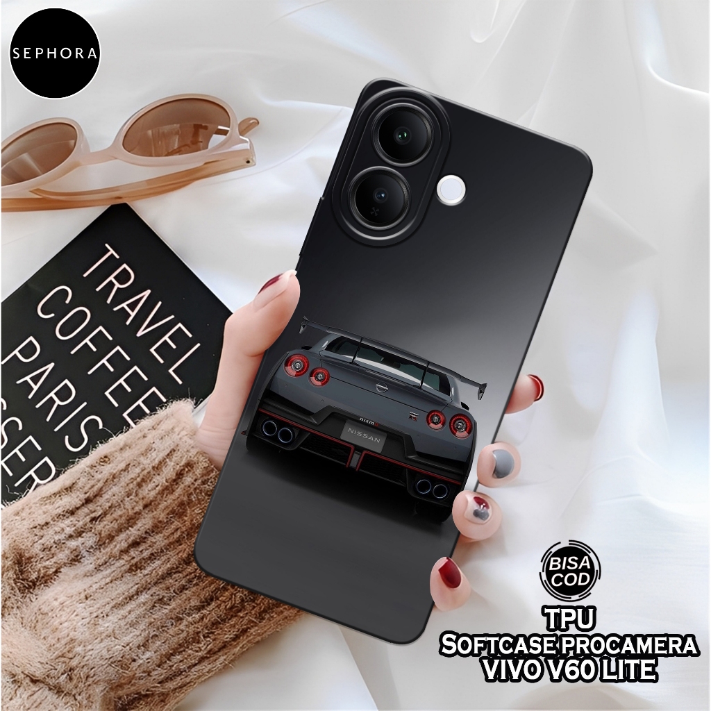เคส HP ล่าสุด VIVO V60 LITE 2025 - เคสรถแฟชั่น - VIVO V60 LITE 2025 Softcase - เคสกล้อง Pro - เคส VI