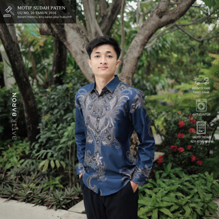 Kemeja Batik Pria Premium (Lengan Panjang) Katun Primisima Slimfit Lapis Furing Erro