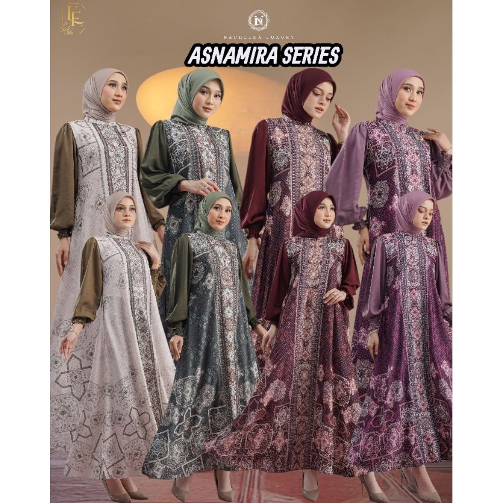 ASNAMIRA SERIES MIDI & DRESS BY NADHEERA LUXURY | DRESS MOTIF RAYON DRESS LUXURY DRESS WEDDING DRESS