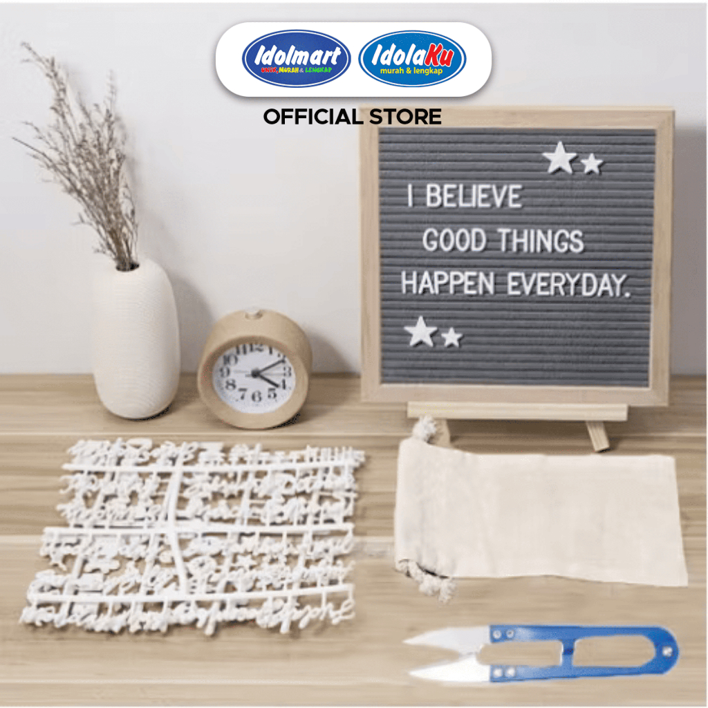 IDOLMART Frame Letter Board Wooden Frame 901 Aesthetic Letter Board for Display & Quotes