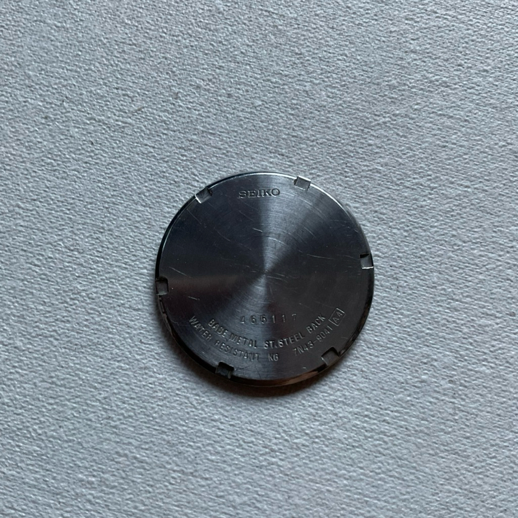 Seiko Watch Back Cover 7N43-9041 รุ่น A4 โลหะสแตนเลส Original Back Cover เส้นผ่านศูนย์กลาง 3.3 ซม. น