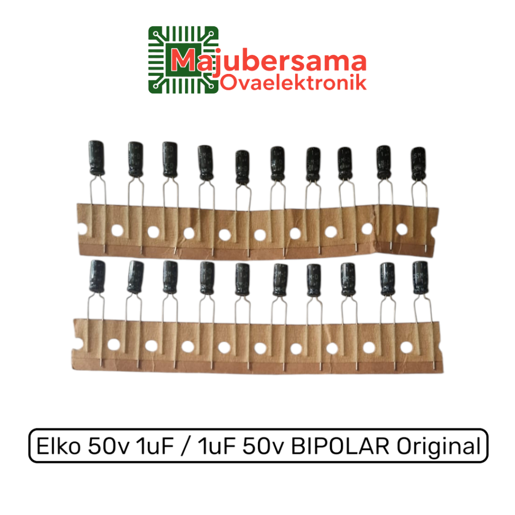 10 ชิ้น - Elko 50v 1uF / 1uF 50v BP Nonpolar