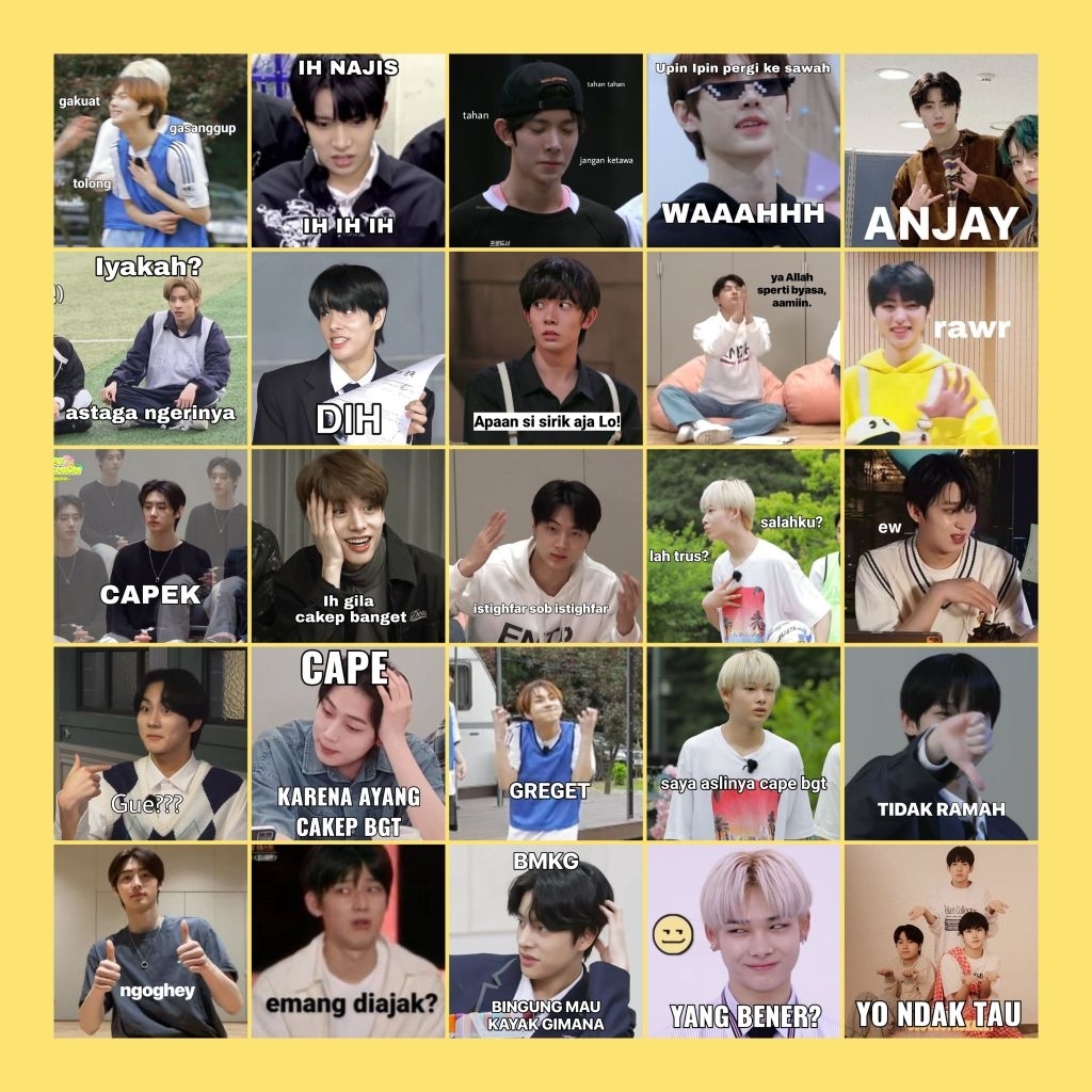 [READY] ENHYPEN MEME STICKER COTENTS 40 ชิ้น
