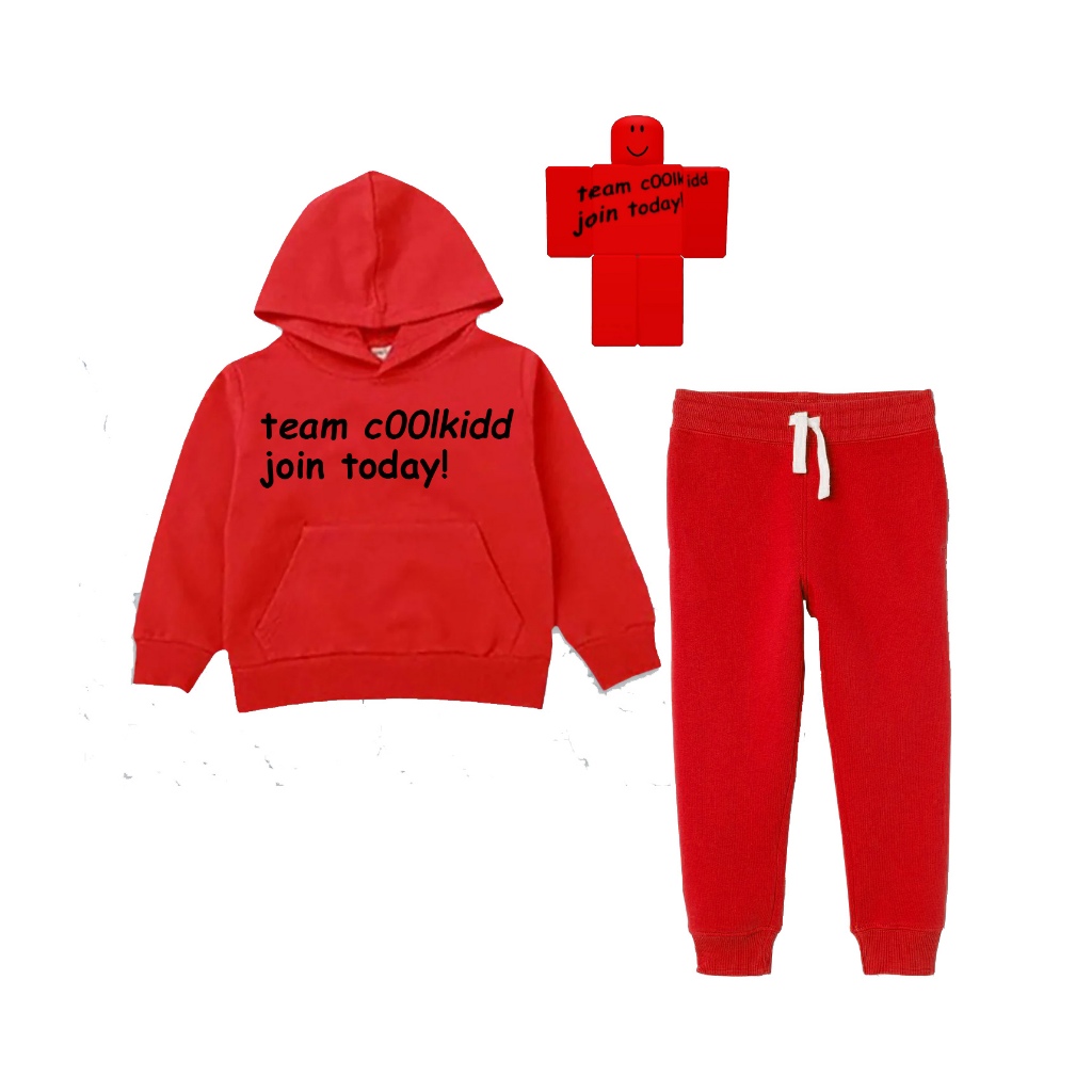 ONE SET OF KIDS HOODIE JOGGER COOLKIDD FORSAKEN TEAM COOLKIDD JOIN TODAY!