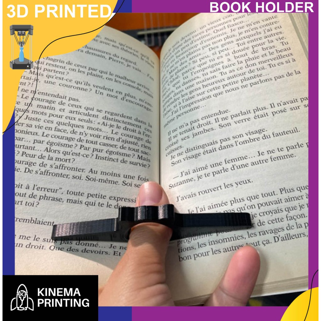 BOOK HOLDER / BOOK MARKER / BATAS - PLA+ พิมพ์ 3D