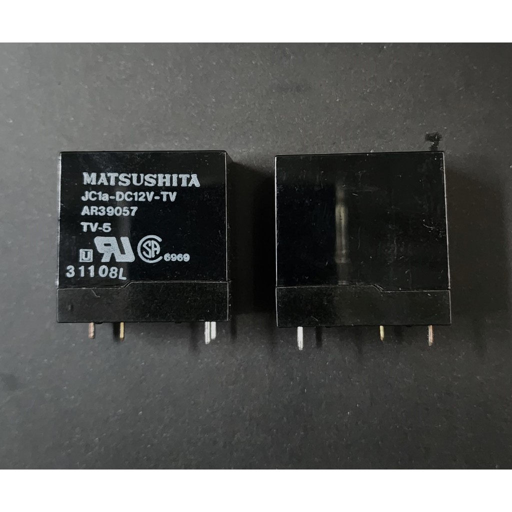 รีเลย์ Matsushita JC1a-DC12V-TV 12VDC 10A 250V - 4 พิน