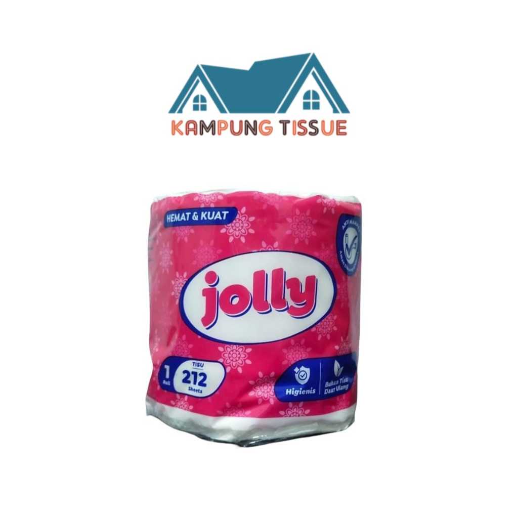 JOLLY PINK BATHROOM TISSUE 1 ROLL/Joly toilet TISSUE 1 ROLL 212 แผ่น