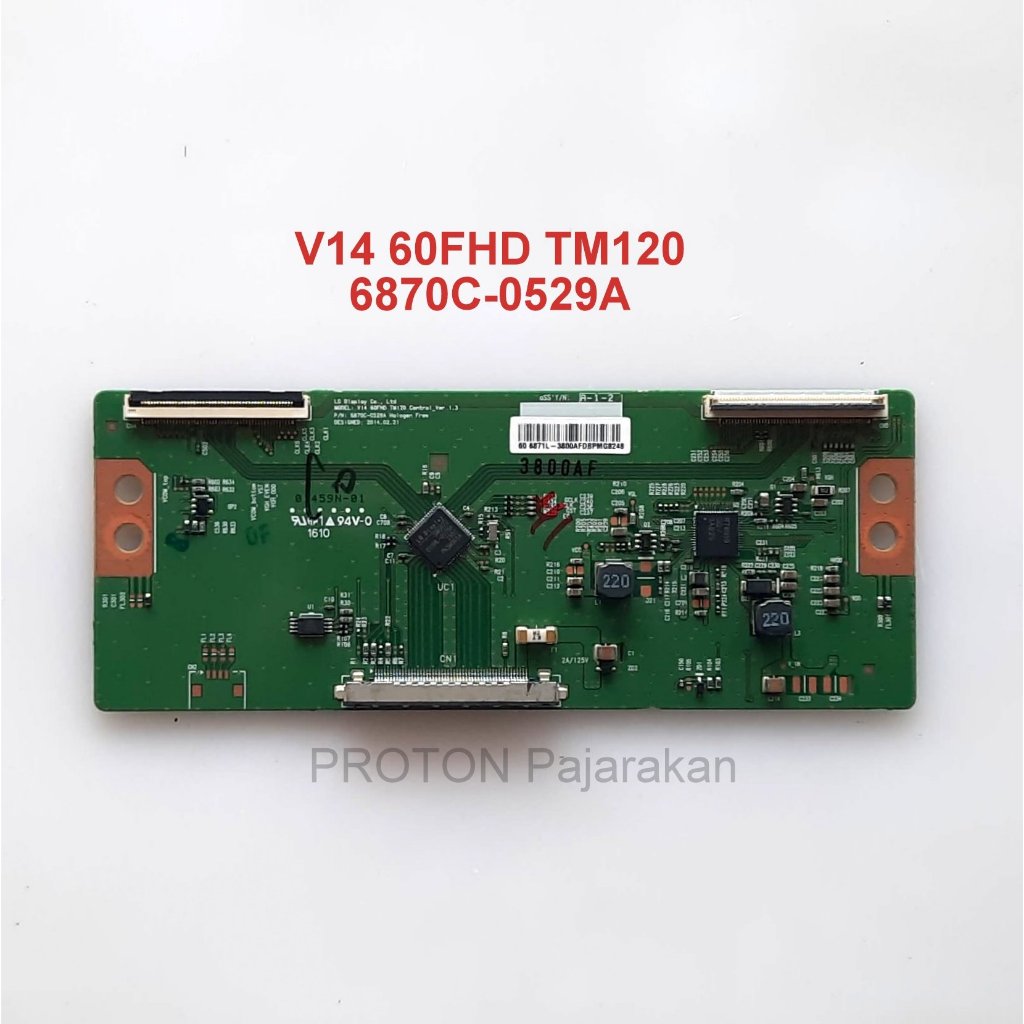 SANYO LAYAR Tikon จอทีวี 60" V14 60FHD TM120 Ver 1.3 6870C-0529A แผง LCD บอร์ดควบคุมเวลา Panasonic T