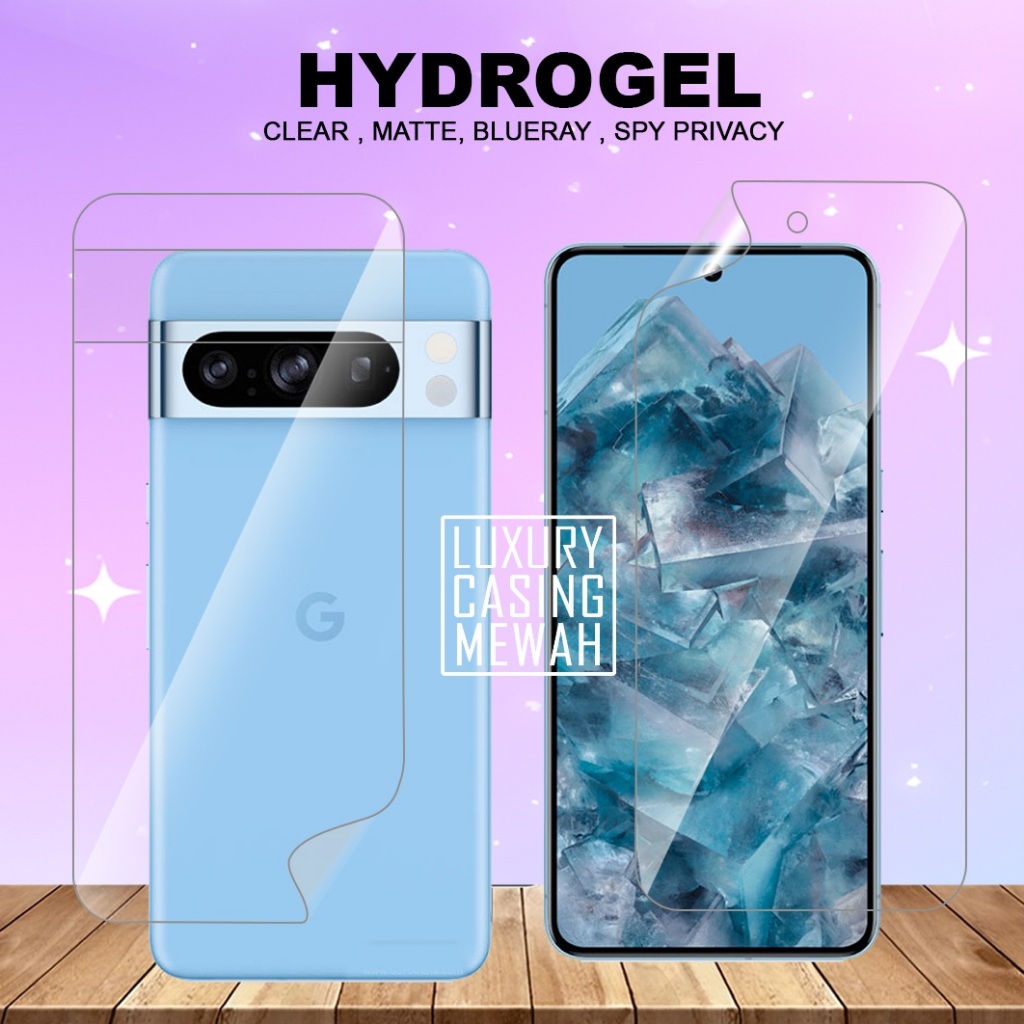 ไฮโดรเจลป้องกันรอยขีดข่วน Google Pixel 6 Google Pixel 6A Google Pixel 6 Pro Google Pixel 7 Google Pixel 7A Google Pixel 7 Pro Google Pixel 8 Google Pixel 8A Google Pixel 8 Pro Hydrogel Clear / Hydrogel Clear Matte Anti Glare / Anti Blue Matte ป้องกันการแต