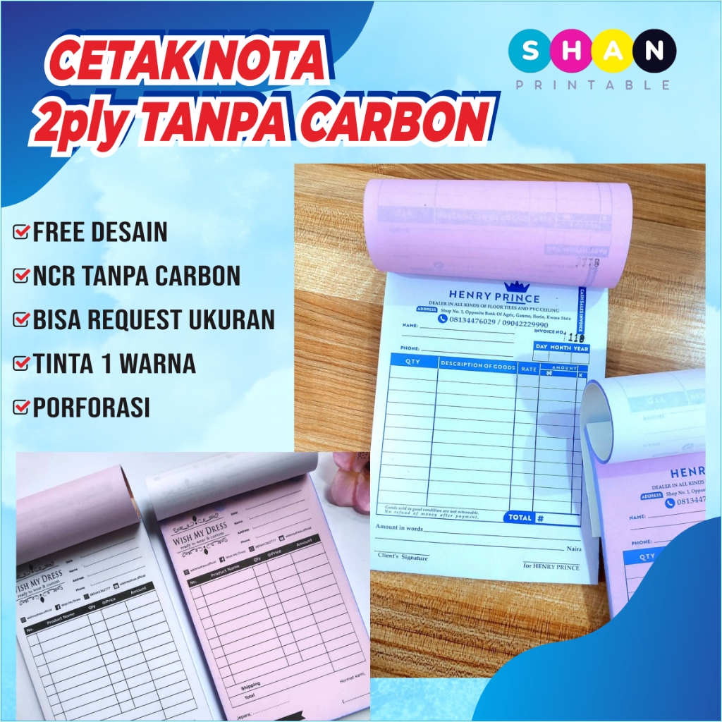 2 ชั้น NCR NOTE - โน้ตบุ๊ก NCR 2 ชั้น - ไม่มีโน้ตบุ๊กคาร์บอน