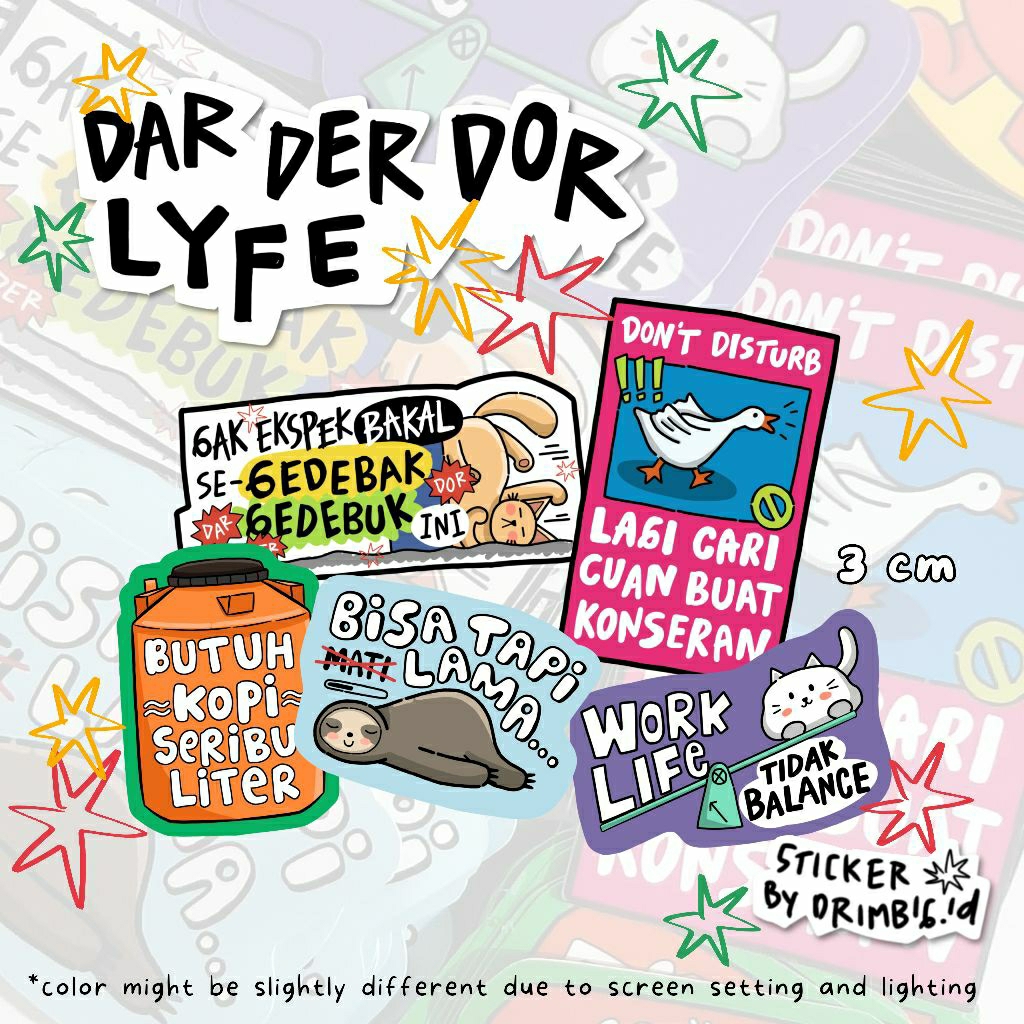 สติ๊กเกอร์ DECO DAREDOR LYFE | (โปรดอ่านคําอธิบาย)