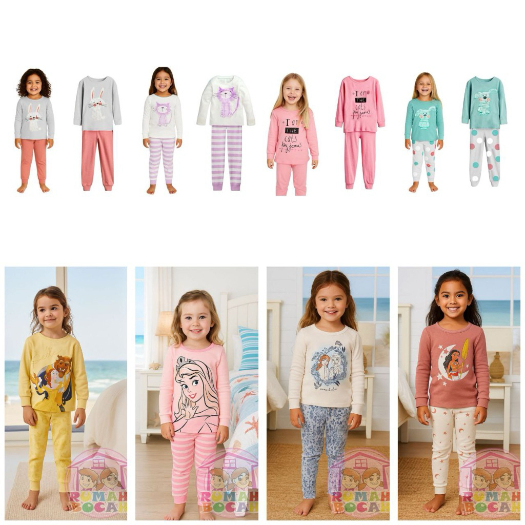 SET PAJAMAS CHARACTER GIRL SERIES - PAJAMAS CE TODDLER KIDS HMPG