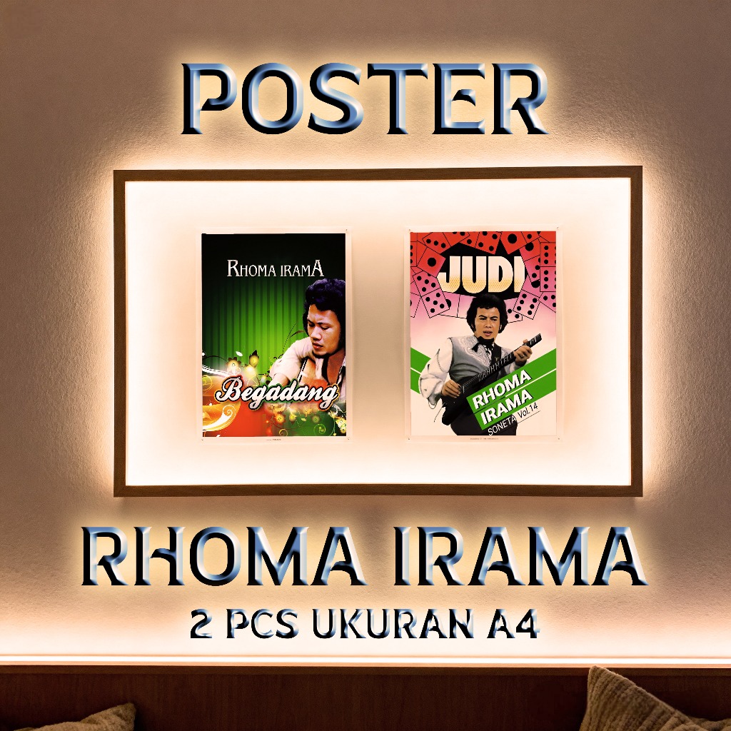 โปสเตอร์พรีเมี่ยม RHOMA IRAMA DESIGN A4 SIZE