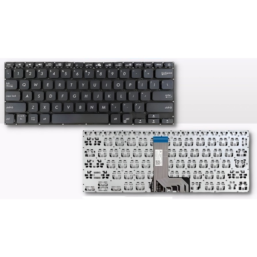 คีย์บอร์ด Asus Vivobook A1400 A1400E A1400EA A1400K A1400KA - ไฟแบ็คไลท์สีดํา