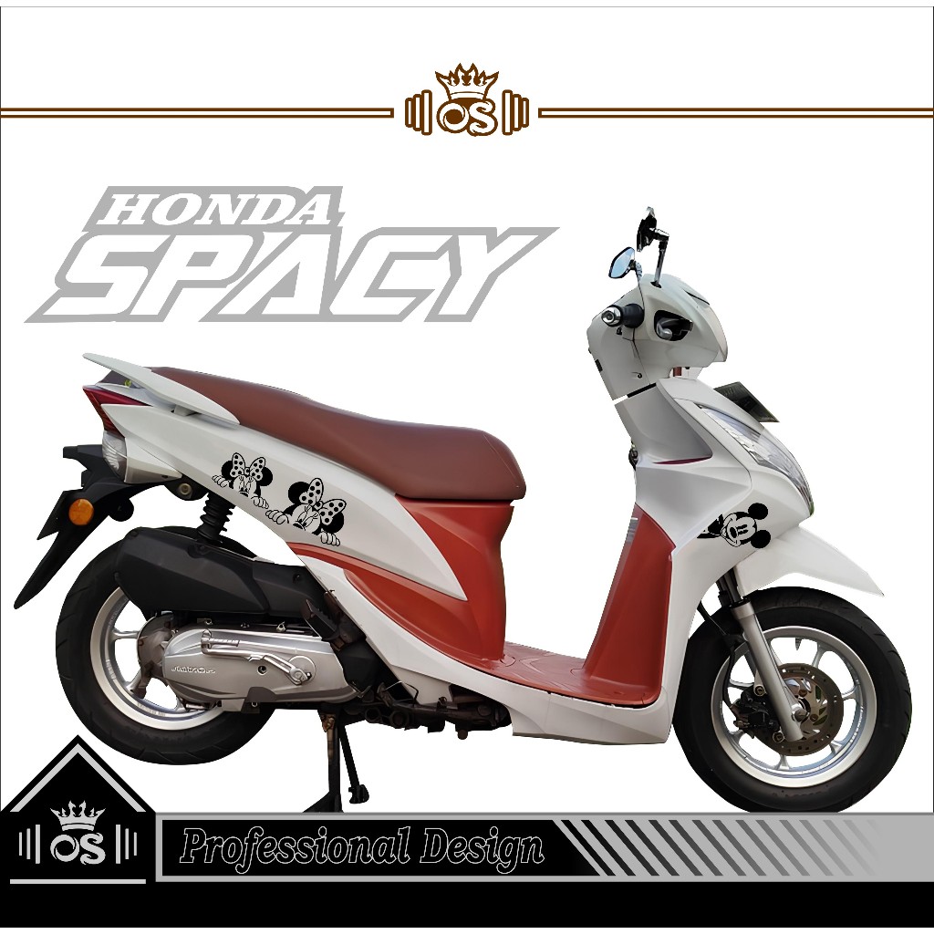HONDA SPACY STRIPING / MTF 16 / SPACY STICKER CUTTING STICKER / DURABLE & WATERPROOF / COOL MOTORCYC