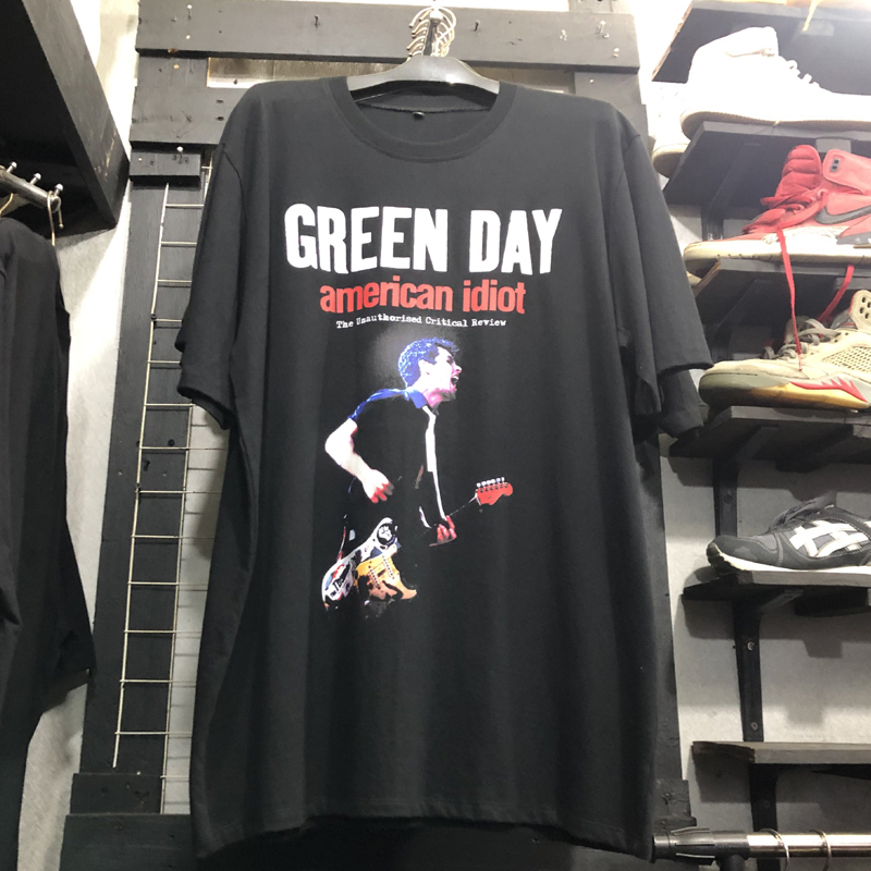 KATUN เสื้อยืด American Idiot สีเขียววัน 30s วัสดุผ้าฝ้ายหวี || ไซส์ SML XL XXL 3XL 4XL || DISTRO TS