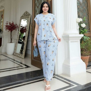 ONESET PAJAMAS RAYON MOTIF BUSUI JUMBO
