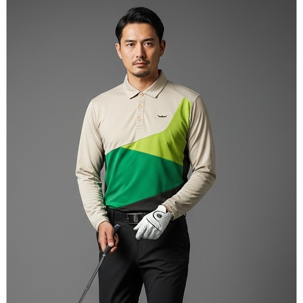 BFL BUFFALO Golf 3 สีบล็อกเสื้อคอปกเสื้อโปโลเทนนิส Jersey Padel Dryfit