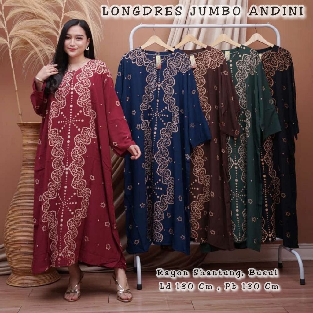 ANDINI ชุดเดรสยาวจัมโบ้