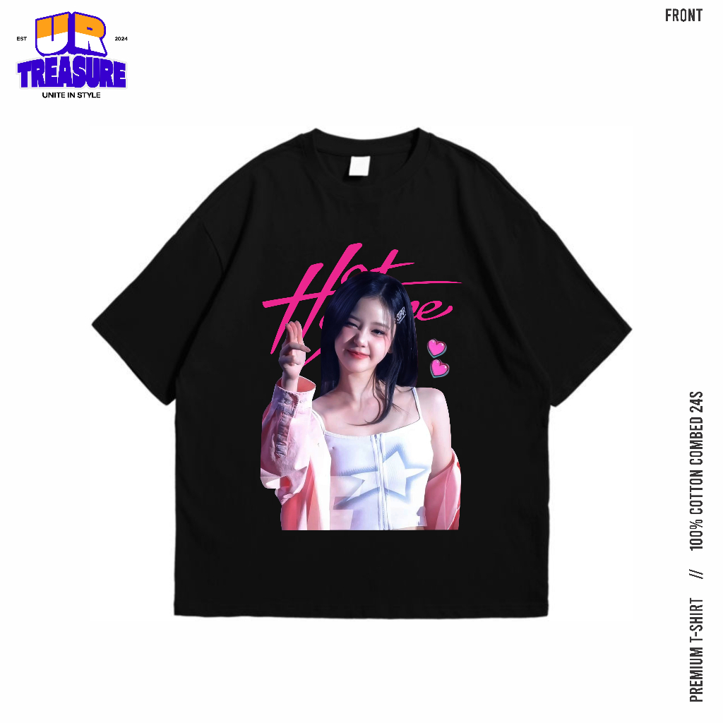 RUKA BABYMONSTER เสื้อยืด Oversize ผ้าฝ้ายหวี 24s / เสื้อยืด RUKA Babymonster โดย UR Treasure