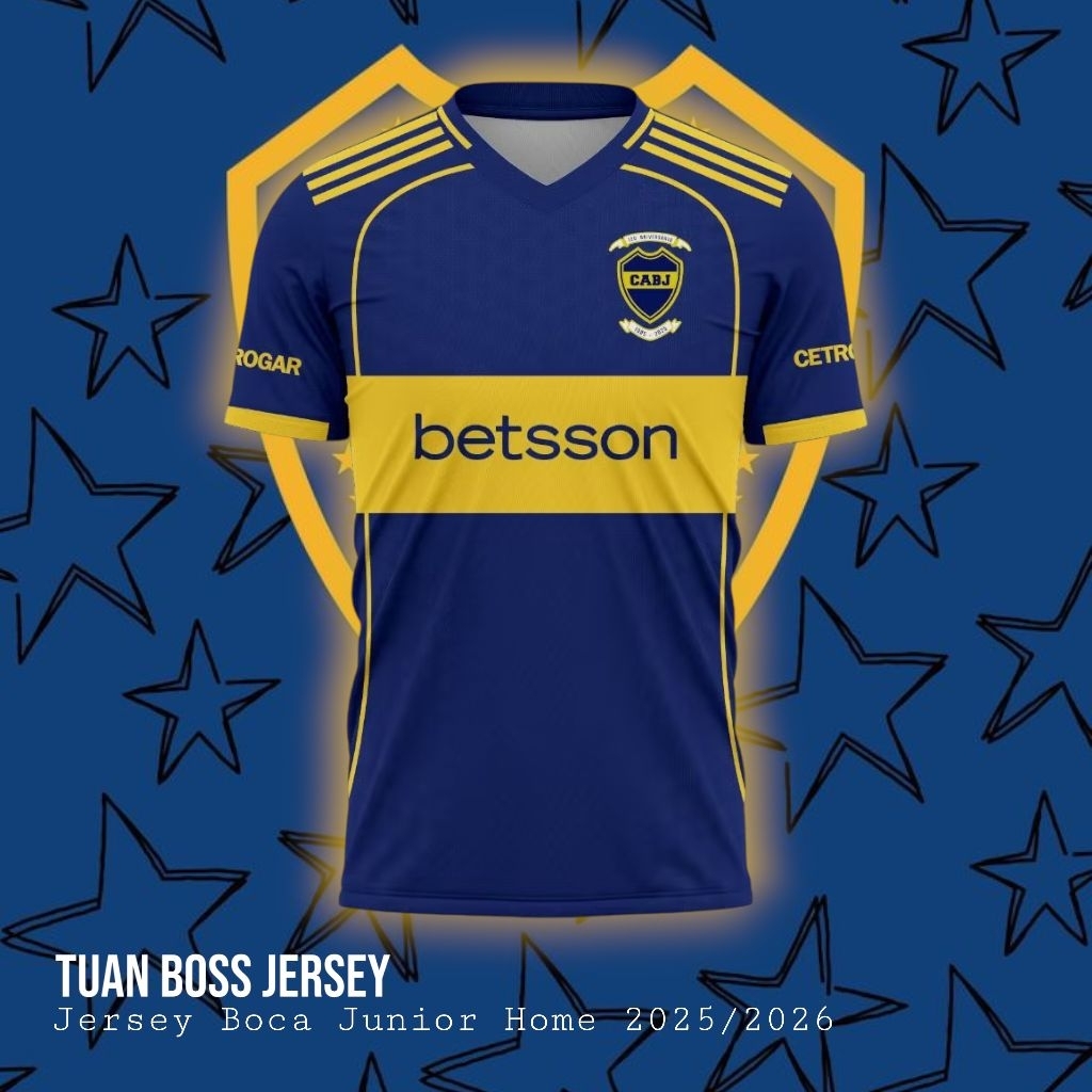 เสื้อแข่ง BOCA JUNIOR HOME 2025