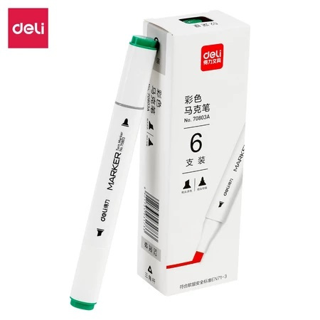 ACRYLIC MARKER / SKETCH MARKER / SKETCH MARKER / ACRYLIC MARKER DELI 7083 DEEP GREEN 52