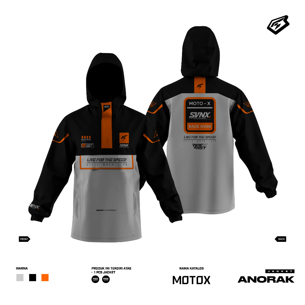 SVENX ANORAK JACKET / WINDBREAKER ANORAK JACKET / POCKET JACKET