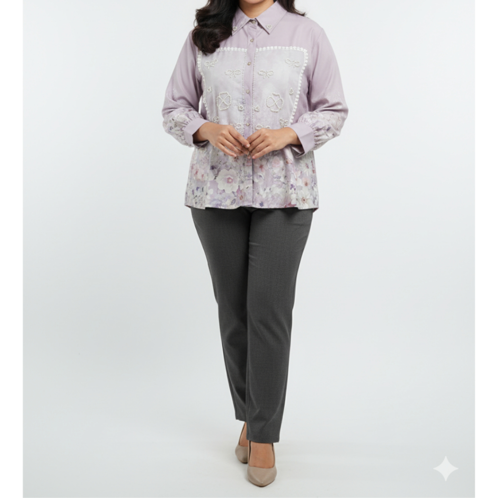 เสื้อเชิ้ตเลื่อมคอปกผู้หญิง Sanliva | ชุดเดรสเลื่อมผู้หญิง PYT RND 249.10 PJG