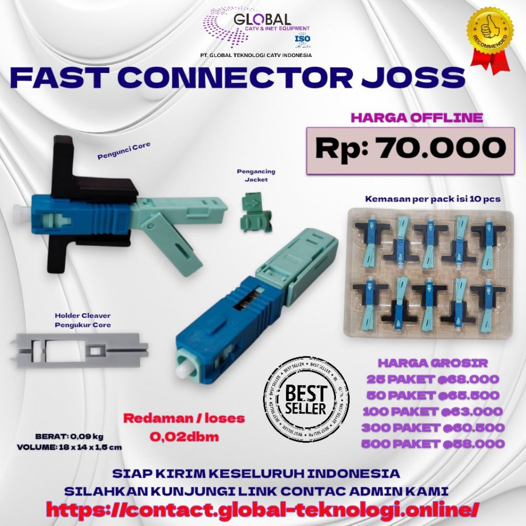 FAST CONECTOR JOSS / แพ็คบรรจุ 10 ชิ้น