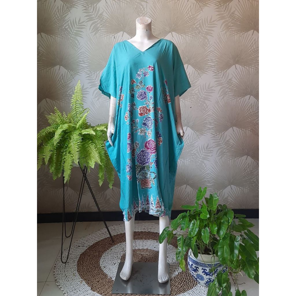 BLOOMING Daster Lowo Encim พรีเมี่ยมเรยอน Candi Mekar Ld 168 Pb 118 Jumbo Busui ซิปด้านหน้า Homedres