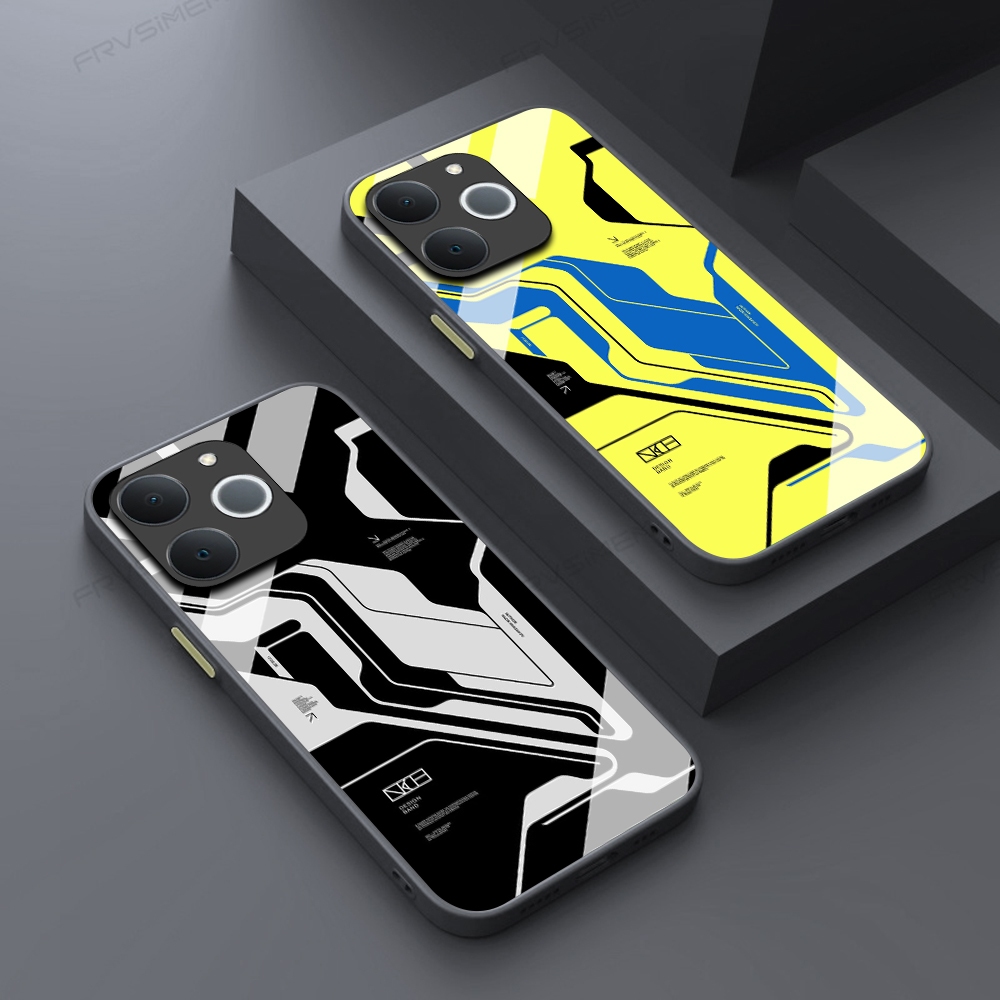 [RR7] SoftGlass Kaca HardCase 2D สําหรับRealme Note 70/Note 70T/Narzo 80 Lite 4Gแฟชั่นล่าสุดKesingปล