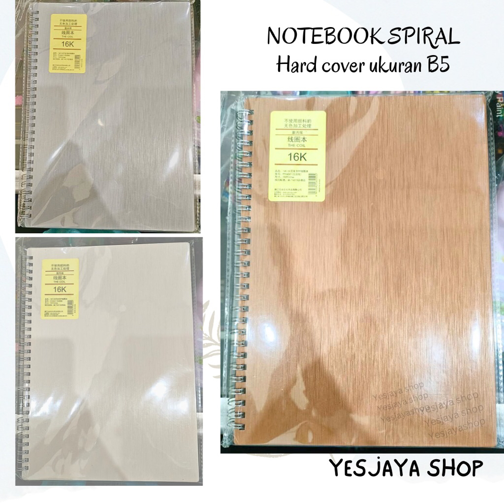 {1 ชิ้น} WENGU 16k B5 Spiral Notebook / Aesthetic Spiral Book / ปกแข็ง / Aesthetic Spiral School Not
