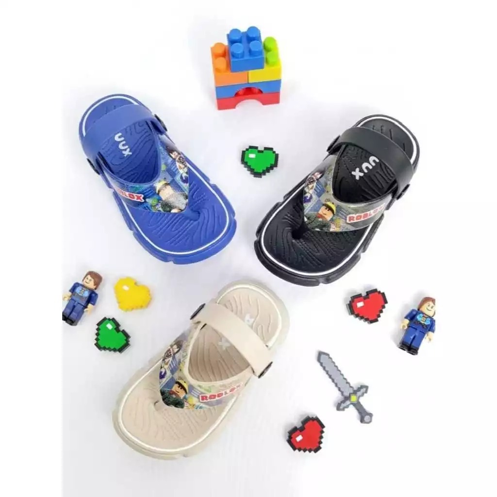 Roblox Character รองเท้าแตะสําหรับเด็กผู้ชายทําจากยาง Eva กันลื่นสวมใส่สบาย || 711E-RBX ||