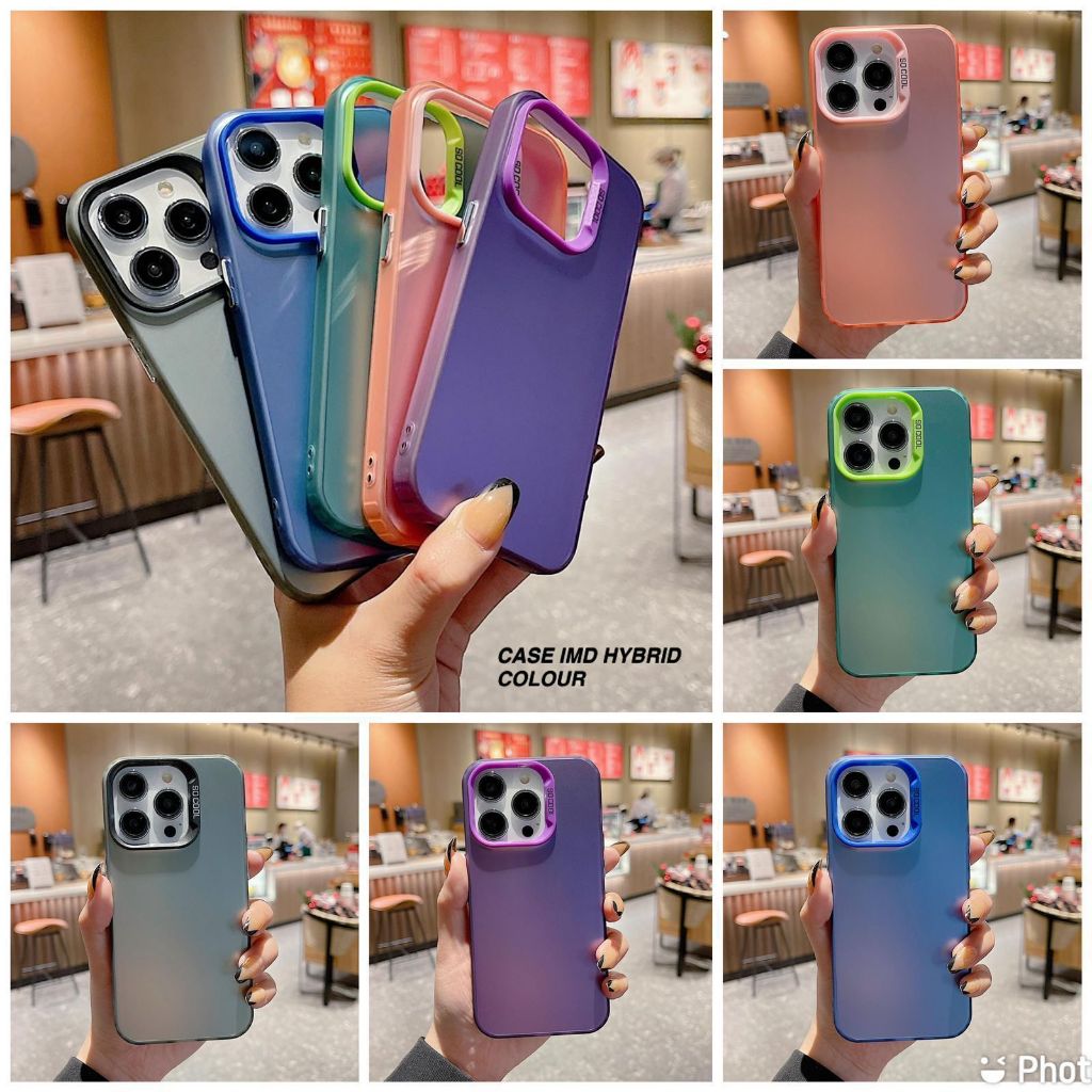 CASE IMD REALME COLOR HYBRID HOLOGRAM REALME Realme3 realme 3ro Realme 5 realme 5i C3 C2 C11 C12 C15