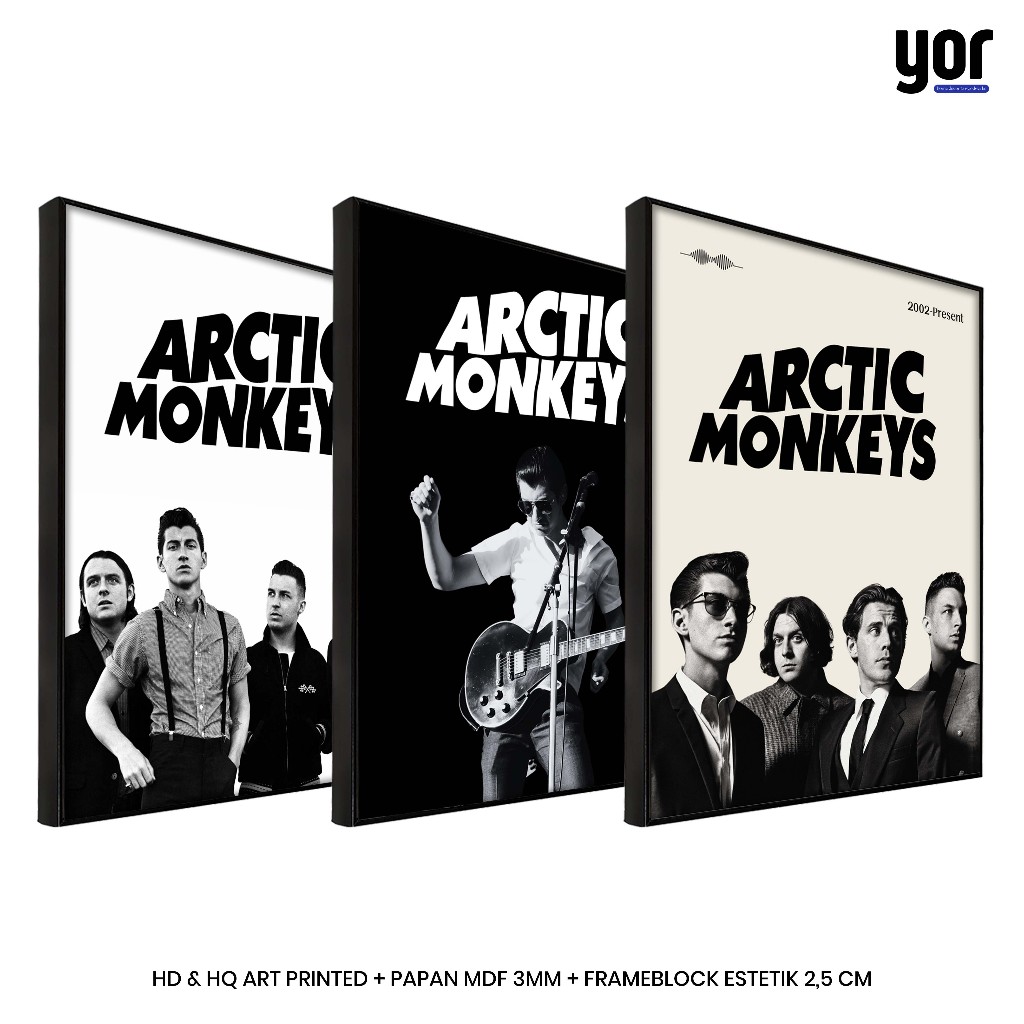Yordecor Arctic Monkeys Poster Frameblock - จอแสดงผลผนังระดับพรีเมียม