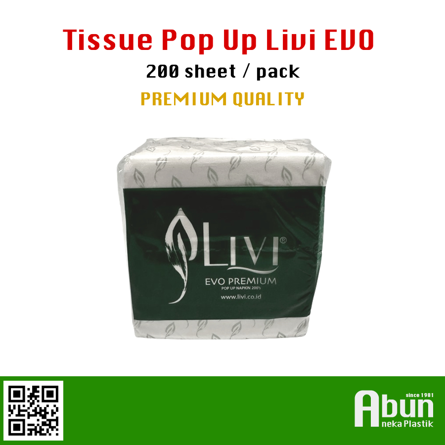 Livi Evo ทิชชู่ป๊อปอัพพรีเมี่ยม 200s