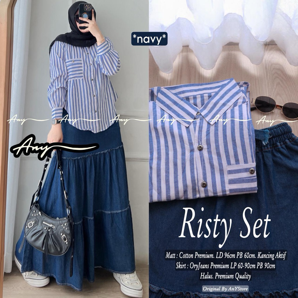 KEMEJA RISTY ZOA MARYAKA AMANI PAPIN IKIA NIRLA CEMIA RALYA RETHA CIELA SET ORIGINAL BY ANY STORE on
