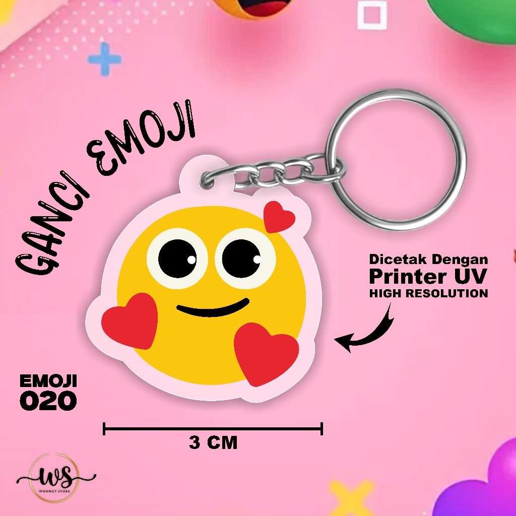 GUNDAN GOLD EMOJI ACRYLIC KEYCHAIN - CUTE EXPRESSION EMJI ACRYLIC KEYCHAIN
