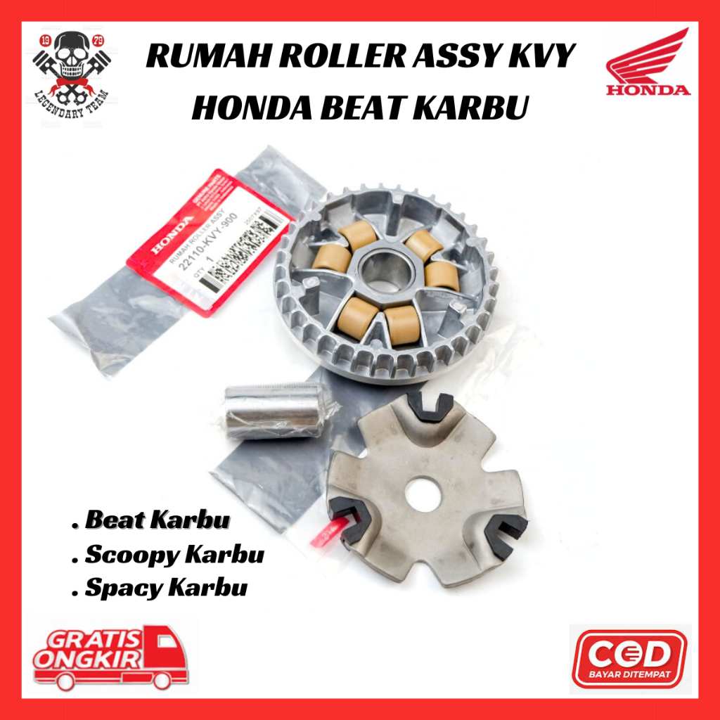 KVY Roller Assy สําหรับ Honda Beat คาร์บูเรเตอร์ - คาร์บูเรเตอร์ Spacy - คาร์บูเรเตอร์ Scoopy 22110-