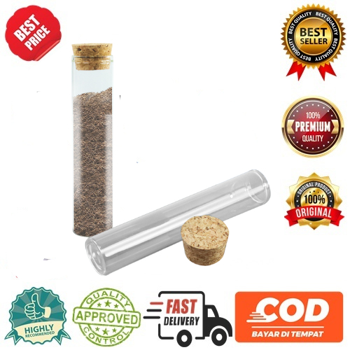 Aesthetic Wood Lid Food Storage Glass Jar Set 60ml - YS-7070 โปร่งใส