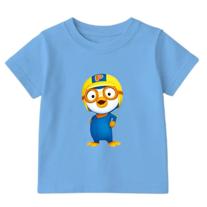 เสื้อ Pororo Penguin สําหรับเด็กชายและเด็กหญิง - Pororo Kids Top - เสื้อยืดเด็ก Pororo