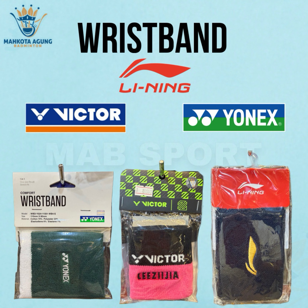 YONEX SINGLE DOUBLE Wrist Band Original BADMINTON TENNIS PADEL WRISTBAND